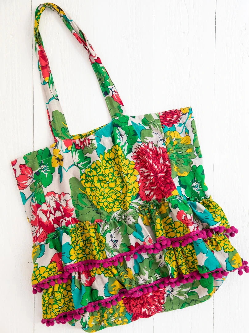 Natural Life Ruffle Tote Bag 4 Natural Life Ruffle Tote Bag