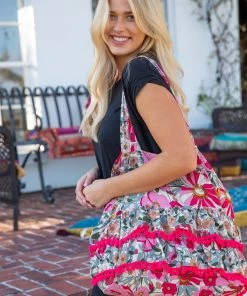 Natural Life Ruffle Tote Bag 22 Natural Life Ruffle Tote Bag