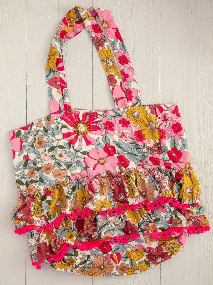 Natural Life Ruffle Tote Bag 10 Natural Life Ruffle Tote Bag
