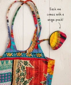 Natural Life Slouchy Kantha Tote NEW & TRENDING