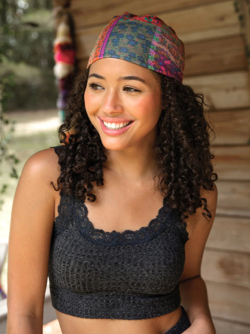 Natural Life Border Print Boho Bandeau Accessories 70 Natural Life Border Print Boho Bandeau Accessories