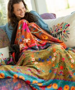 Natural Life Back To Campus Faux Fur Blanket