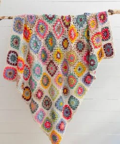 Natural Life Granny Square Crochet Blanket Back To Campus