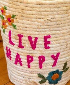 Natural Life Back To Campus Hand Embroidered Basket 7 Natural Life Back To Campus Hand Embroidered Basket