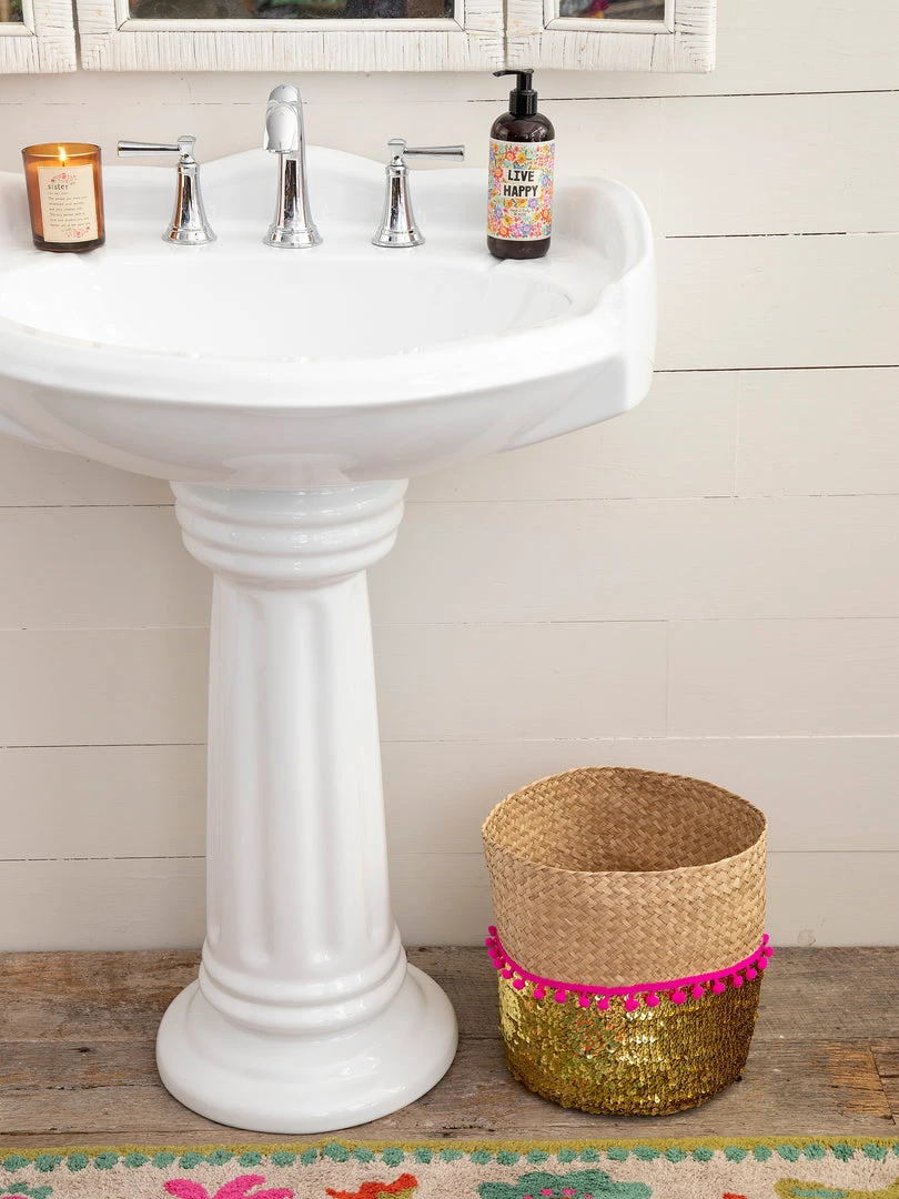 Natural Life Sequin Basket 4 Natural Life Sequin Basket