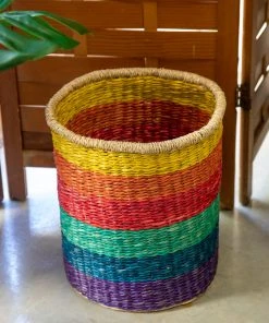 Natural Life Rainbow Waste Basket