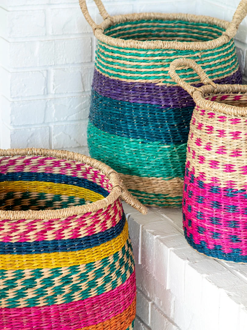 Natural Life Set Of 3 Nesting Baskets Back To Campus 6 Natural Life Set Of 3 Nesting Baskets Back To Campus