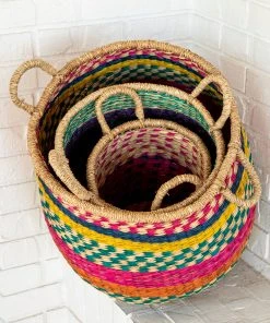 Natural Life Set Of 3 Nesting Baskets Back To Campus 10 Natural Life Set Of 3 Nesting Baskets Back To Campus