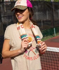 Natural Life Beach & Outdoors Live Happy Tennis Towel 8 Natural Life Beach & Outdoors Live Happy Tennis Towel