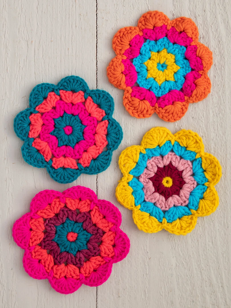 Natural Life Crochet Coaster Set 5 Natural Life Crochet Coaster Set