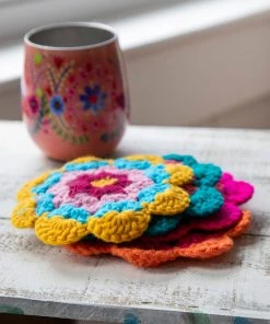 Natural Life Crochet Coaster Set