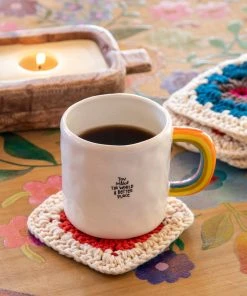 Natural Life Crochet Coaster Set 19 Natural Life Crochet Coaster Set