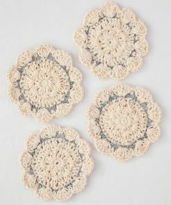 Natural Life Crochet Coaster Set 21 Natural Life Crochet Coaster Set