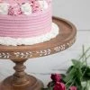 Natural Life Carved Wooden Cake Stand HOME & LIVING 1 Natural Life Carved Wooden Cake Stand HOME & LIVING