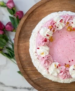 Natural Life Carved Wooden Cake Stand HOME & LIVING