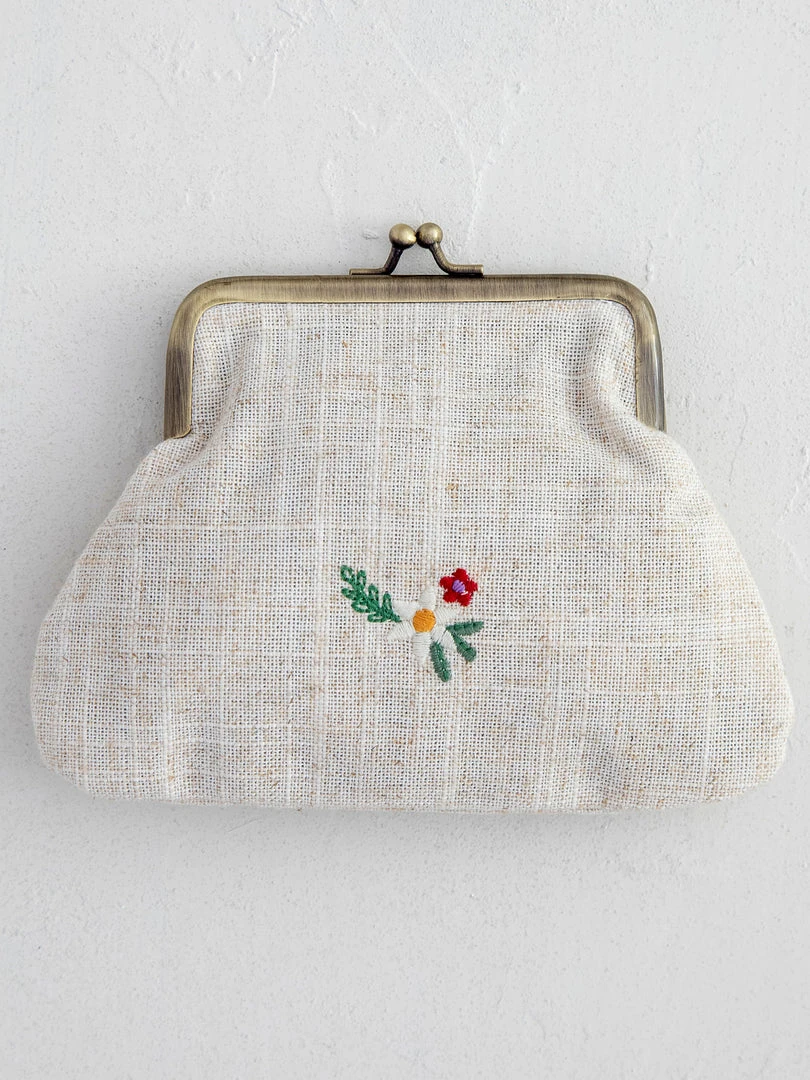 Natural Life Embroidered Coin Purse Back To Campus 5 Natural Life Embroidered Coin Purse Back To Campus