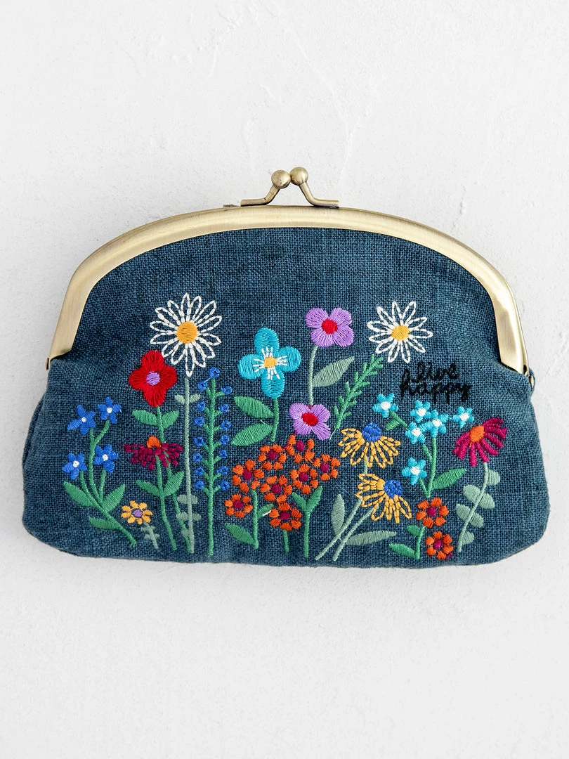 Natural Life Embroidered Coin Purse Back To Campus 7 Natural Life Embroidered Coin Purse Back To Campus