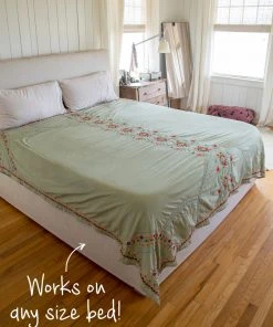 Natural Life Back To Campus Embroidered Coverlet