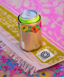 Natural Life Embroidered Drink Cozie Set