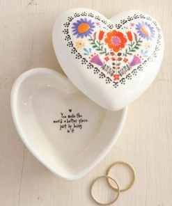 Natural Life FUN & GIFTS Heart Trinket Box