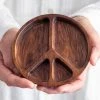 Natural Life Peace Sign Trinket Dish