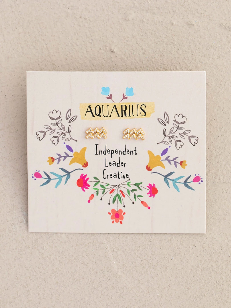 Natural Life Zodiac Perfect Tiny Studs 5 Natural Life Zodiac Perfect Tiny Studs