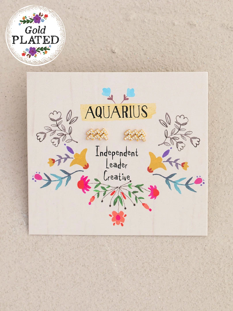 Natural Life Zodiac Perfect Tiny Studs 3 Natural Life Zodiac Perfect Tiny Studs