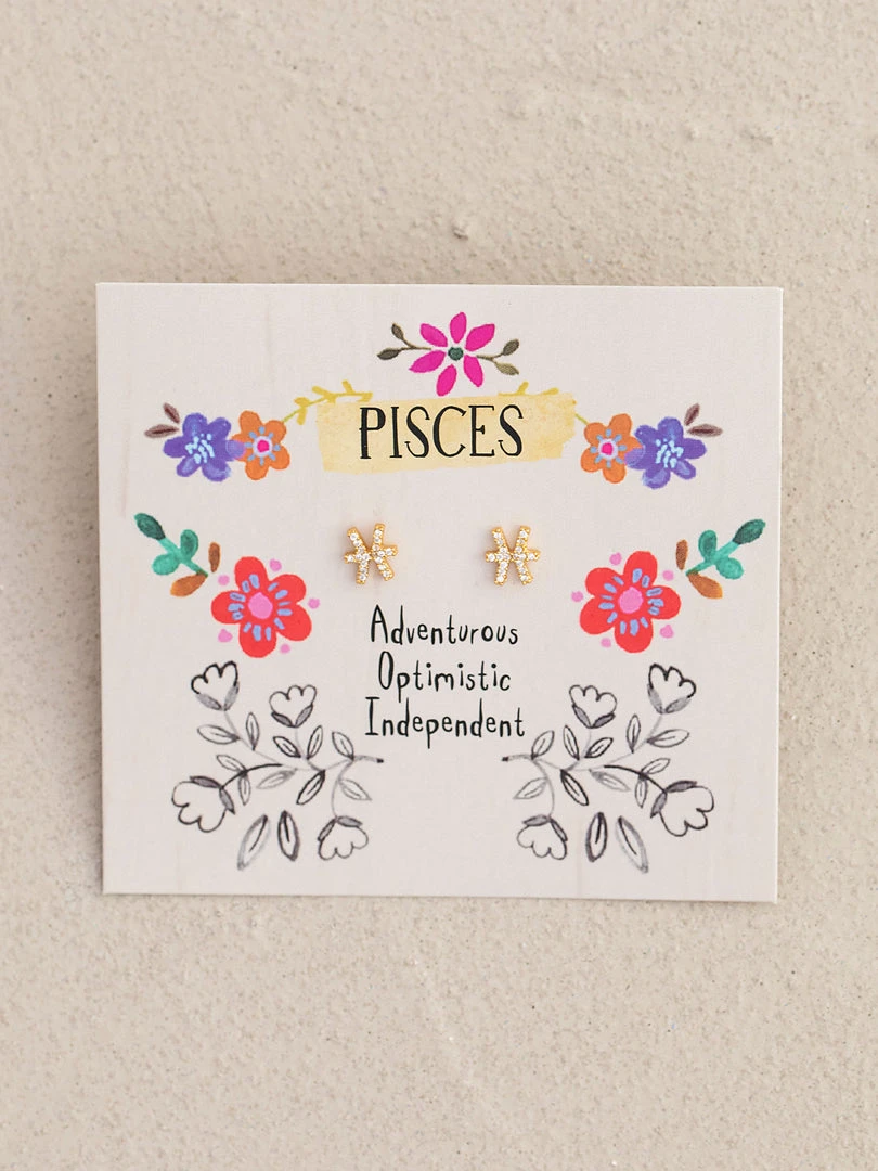 Natural Life Zodiac Perfect Tiny Studs 7 Natural Life Zodiac Perfect Tiny Studs