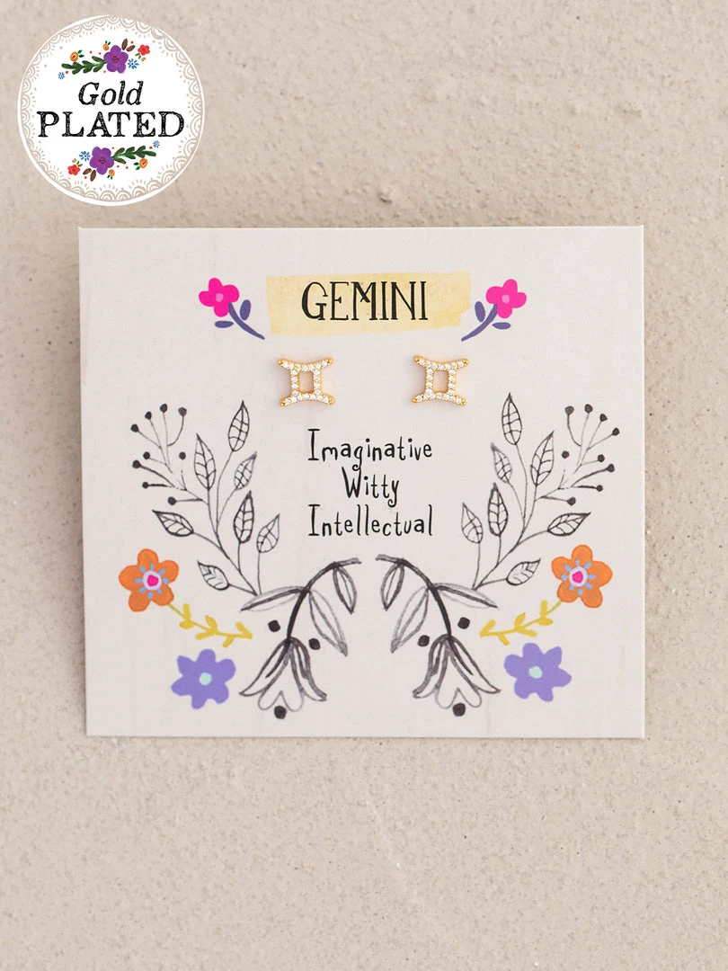 Natural Life Zodiac Perfect Tiny Studs 18 Natural Life Zodiac Perfect Tiny Studs