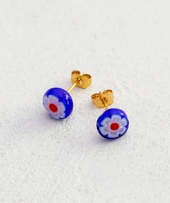 Natural Life Millefiori Bead Studs SUMMER SHOP