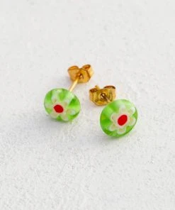 Natural Life Millefiori Bead Studs SUMMER SHOP