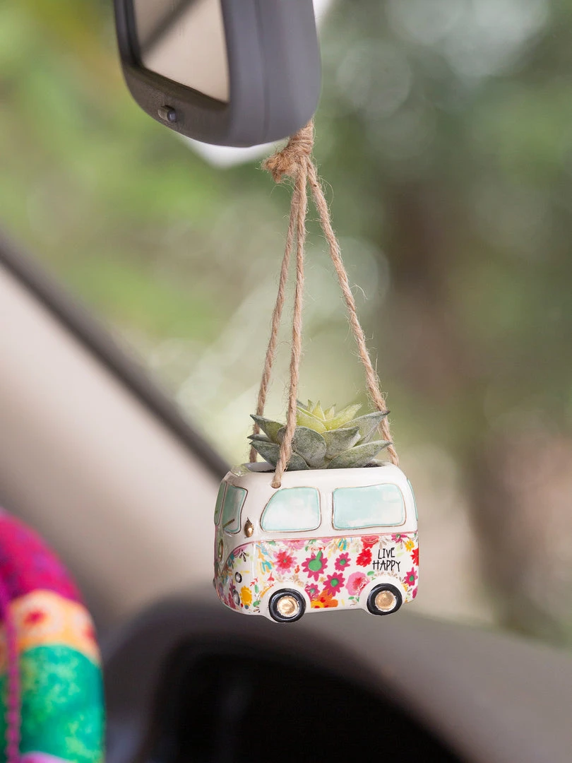 Natural Life Faux Succulent Car Charm 3 Natural Life Faux Succulent Car Charm