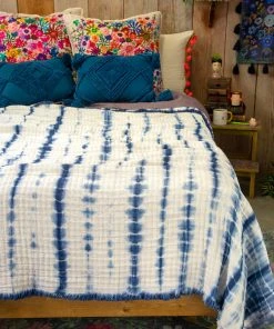 Natural Life Shibori Cotton Gauze Quilt Back To Campus