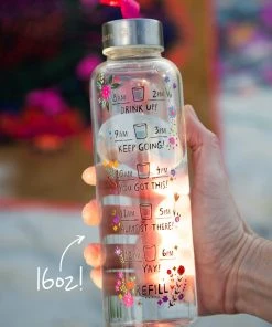 Natural Life Glass Water Bottle