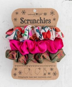 Natural Life Set Of 3 Scrunchies