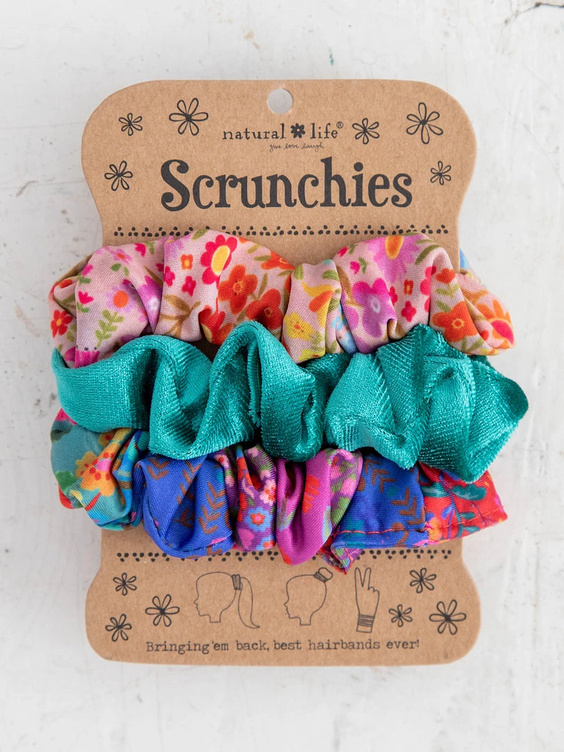 Natural Life Set Of 3 Scrunchies 6 Natural Life Set Of 3 Scrunchies