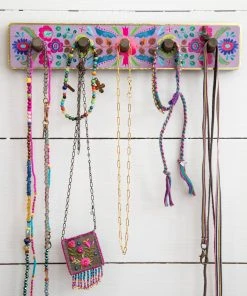 Natural Life Floral Hook Rack