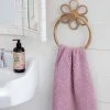 Natural Life Floral Rattan Towel Ring Back To Campus