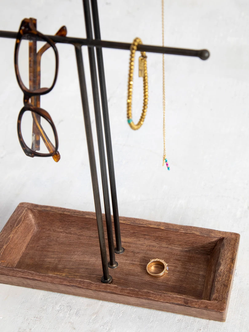 Natural Life Back To Campus Wooden Jewelry Stand 5 Natural Life Back To Campus Wooden Jewelry Stand