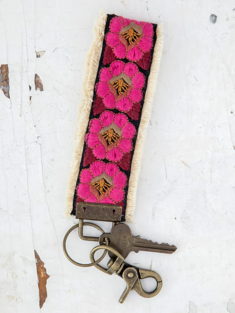 Natural Life Embroidered Key Fob CAR 7 Natural Life Embroidered Key Fob CAR