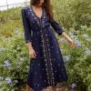 Natural Life Brae Embroidered Midi Dress
