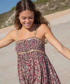 Natural Life Maya Smocked Maxi Dress CLOTHES