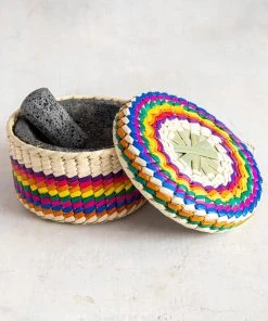 Natural Life SUMMER SHOP Molcajete & Tortilla Basket Set