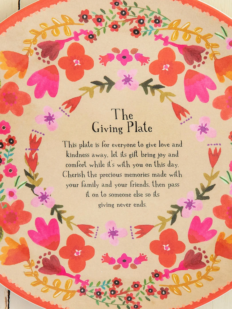 Natural Life HOME & LIVING Set Of 3 Melamine Giving Plates 4 Natural Life HOME & LIVING Set Of 3 Melamine Giving Plates