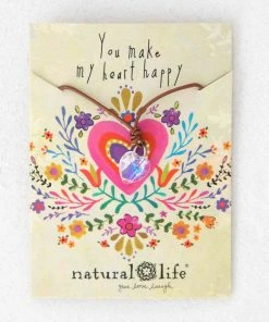 Natural Life Crystal Heart Necklace ACCESSORIES