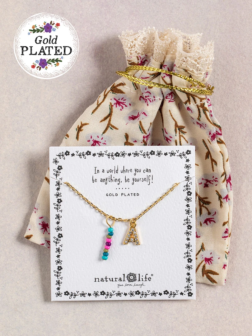 Natural Life Initial Charm Necklace Best Selling Gifts 2 Natural Life Initial Charm Necklace Best Selling Gifts