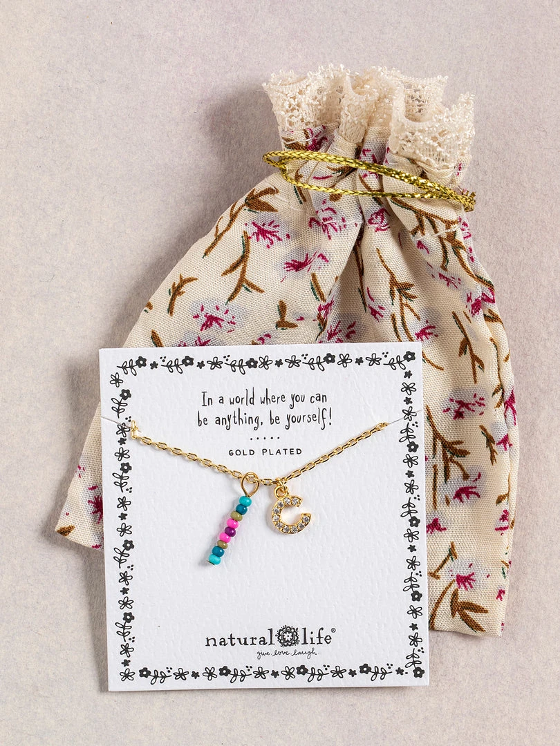 Natural Life Initial Charm Necklace Best Selling Gifts 14 Natural Life Initial Charm Necklace Best Selling Gifts