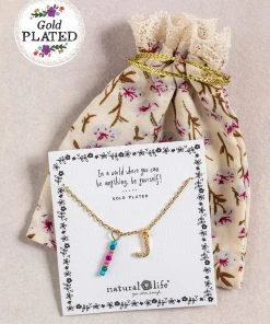 Natural Life Initial Charm Necklace Best Selling Gifts 144 Natural Life Initial Charm Necklace Best Selling Gifts