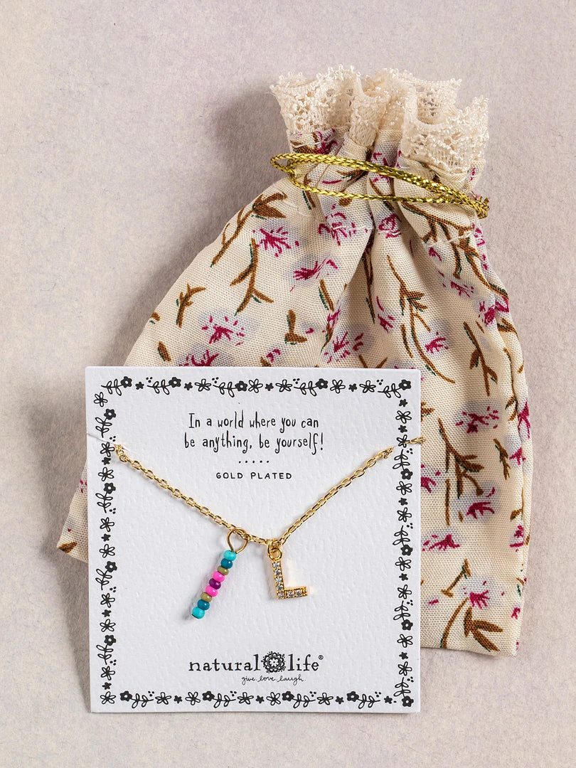Natural Life Initial Charm Necklace Best Selling Gifts 56 Natural Life Initial Charm Necklace Best Selling Gifts
