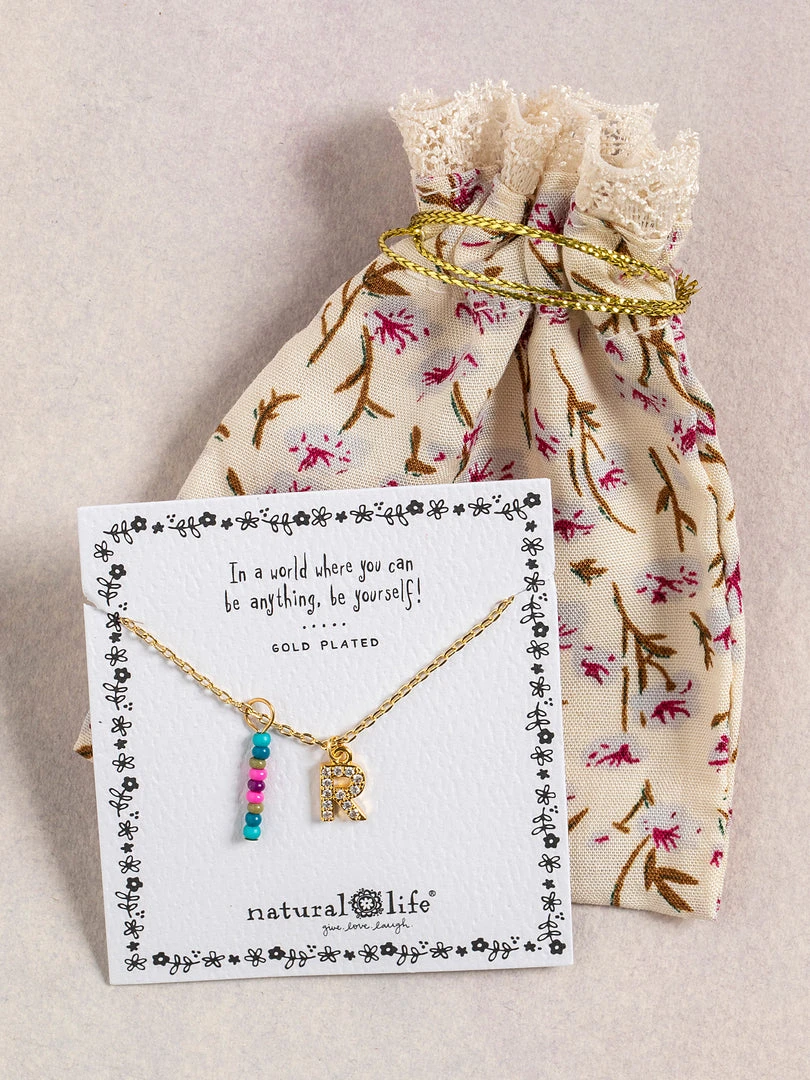 Natural Life Initial Charm Necklace Best Selling Gifts 80 Natural Life Initial Charm Necklace Best Selling Gifts